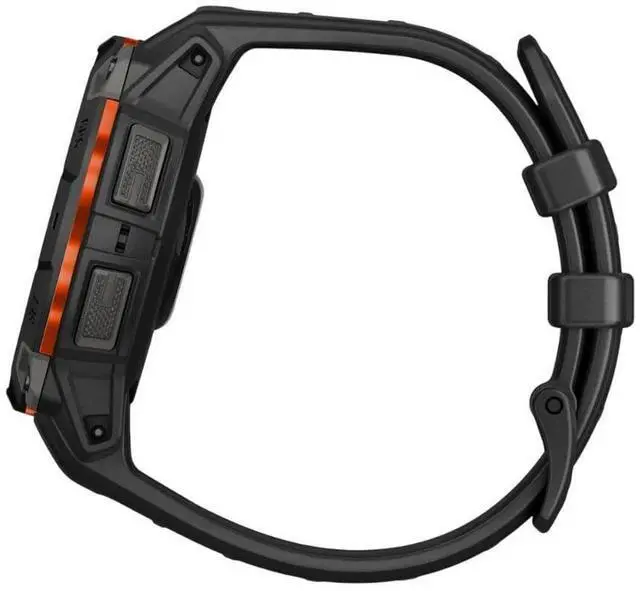 Alt view image 11 of 14 - Garmin Instinct® 3 45mm, Solar Charged Display, Rugged Outdoor GPS Smartwatch, Metal-Reinforced Bezel, Built-in Flashlight, Black
