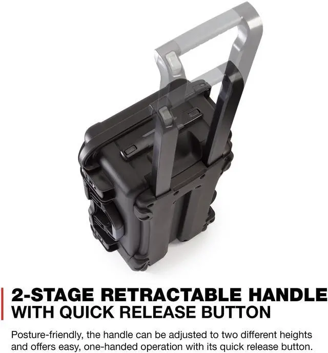 Alt view image 7 of 11 - Nanuk 935 Waterproof Carry-On Hard Case with Wheels and Padded Divider - Black