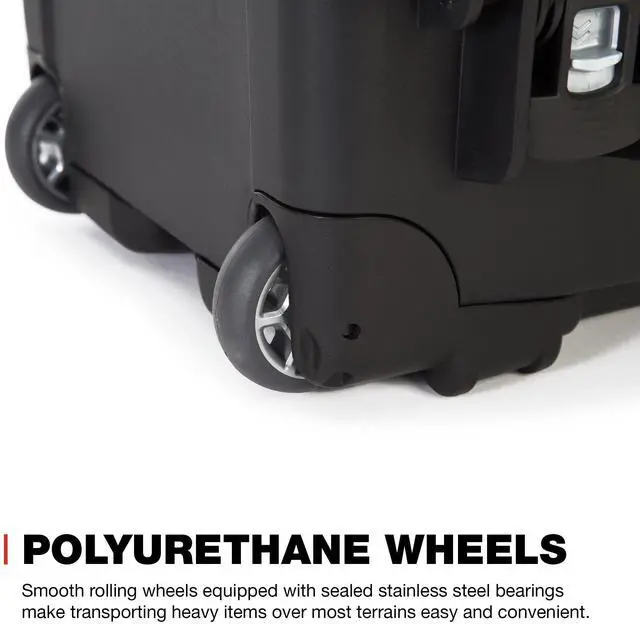 Alt view image 8 of 11 - Nanuk 935 Waterproof Carry-On Hard Case with Wheels and Padded Divider - Black