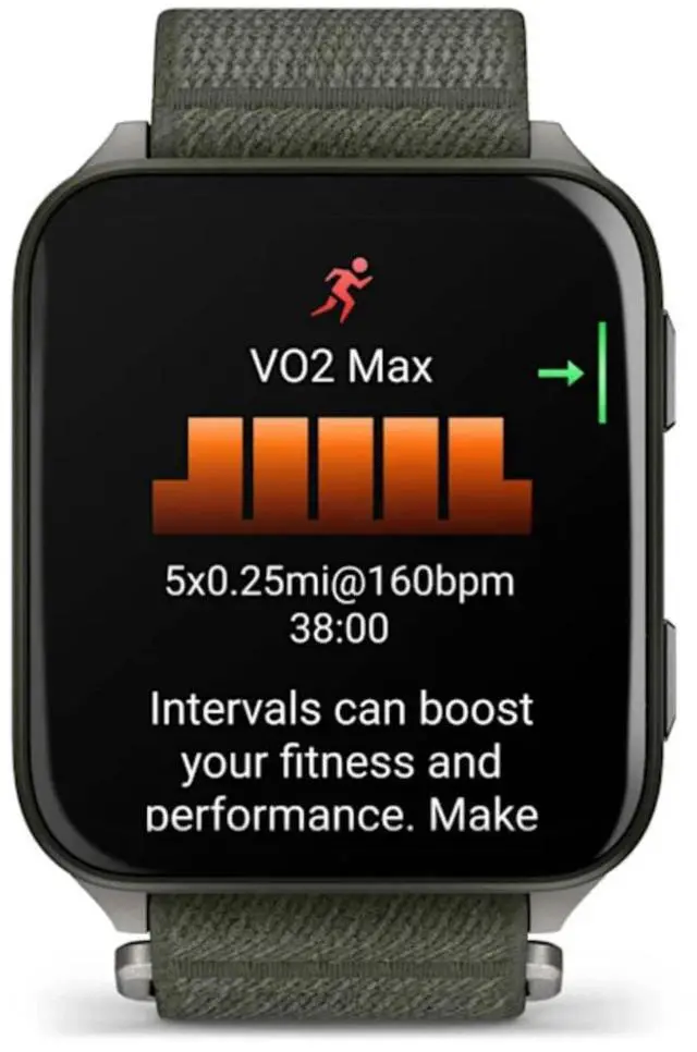 Alt view image 9 of 10 - Garmin® Venu® X1, Thin and Lightweight GPS Smartwatch, AMOLED Display, Advanced Health and Fitness Features, Moss with Titanium Caseback and Moss ComfortFit Nylon Band