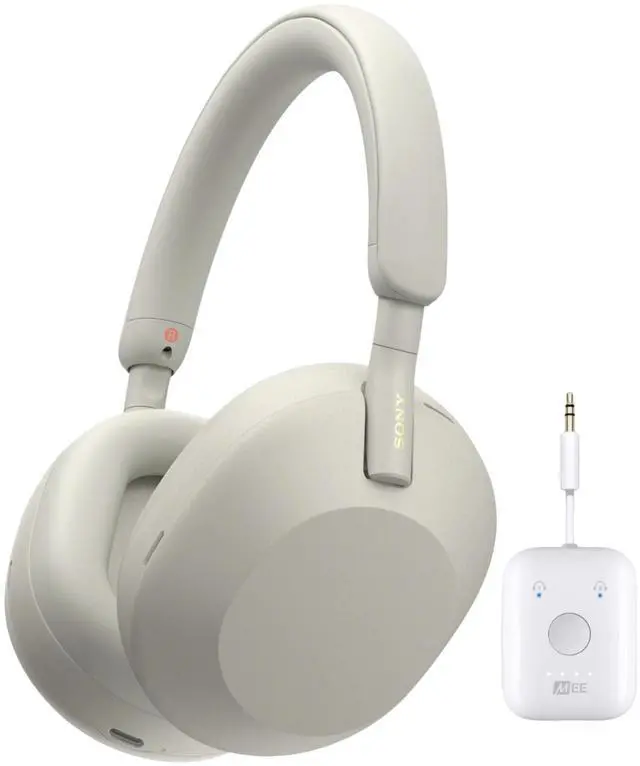Alt view image 2 of 8 - Sony WH1000XM5 Wireless Noise Canceling Over the Ear Headphones - Silver