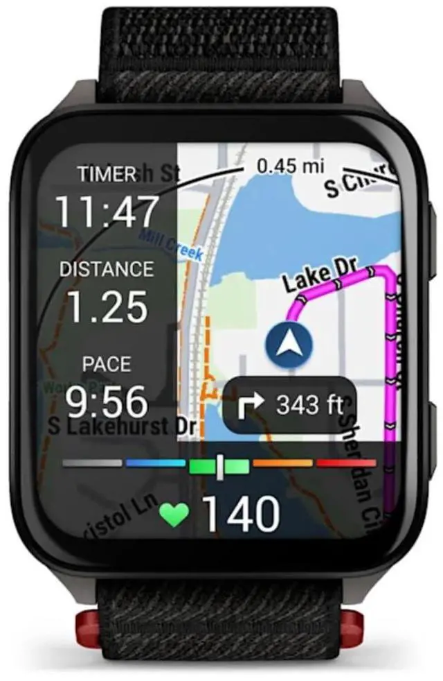 Alt view image 6 of 11 - Garmin® Venu® X1, Thin and Lightweight GPS Smartwatch, AMOLED Display, Advanced Health and Fitness Features, Black with Slate Titanium Caseback and Black ComfortFit Nylon Band
