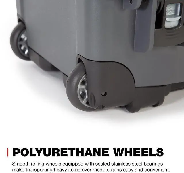Alt view image 3 of 9 - Nanuk 935 Wheeled Hard Case with Foam Insert & Lid Organizer (Graphite)