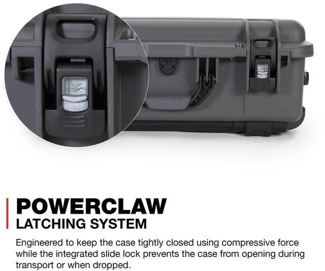 Alt view image 4 of 9 - Nanuk 935 Wheeled Hard Case with Foam Insert & Lid Organizer (Graphite)
