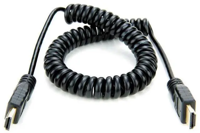 Alt view image 8 of 8 - Atomos 19.68"/50cm Coiled Full Size HDMI to Full Sized HDMI Cable #ATOMCAB011