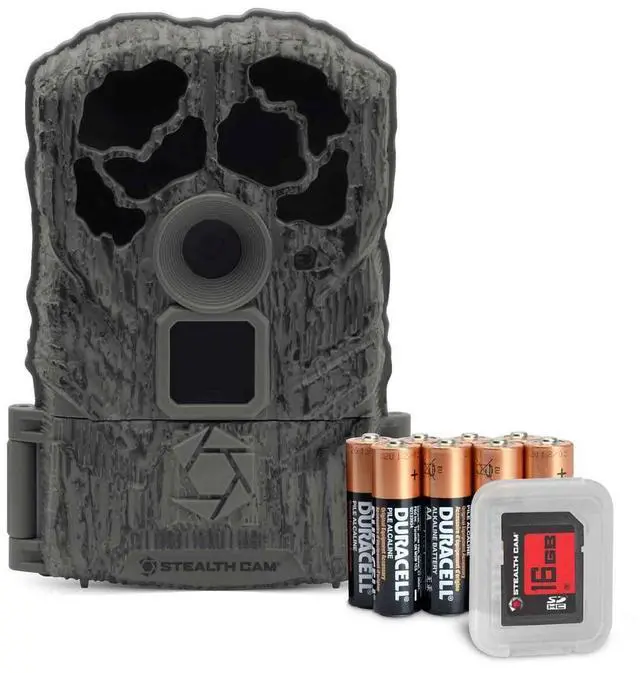 Alt view image 2 of 5 - Stealth Cam Browtine 18MP Digital Trail Camera Combo with SD Card and Batteries