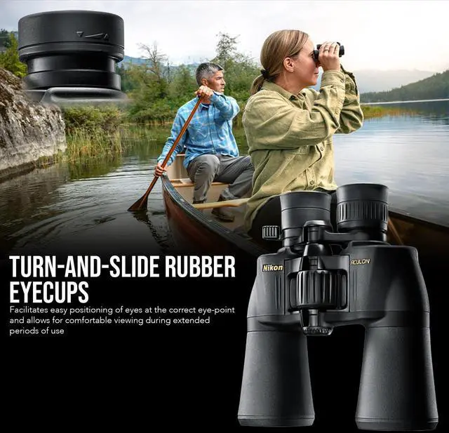 Alt view image 5 of 7 - Nikon Aculon 7x35 A211 Central Focus Binocular with Aspherical Multi-Coated Eco-Glass Lenses Bundle with Focus Camera Binocular Harness and Focus Lens Cleaning Pen (3 Items)