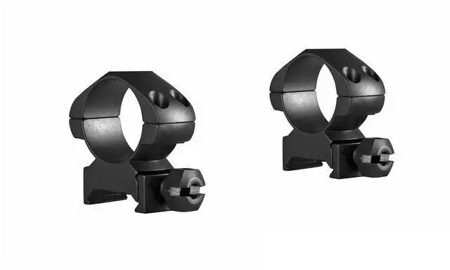 Alt view image 4 of 4 - Hawke Sport Optics Precision Steel Weaver Ring Mounts (1-Inch, Steel, Medium, 2-Pack, Matte Black)