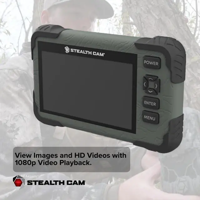 Alt view image 4 of 7 - Stealth Cam Adjustable Multi-Pivot Mounting Post Bundle with Solar Power Panel, SD Card Reader-Viewer with 4.3-Inch LCD Touch Screen, 32GB Memory Card (2-Pack), and 4-In-1 USB Card Reader (6 Items)