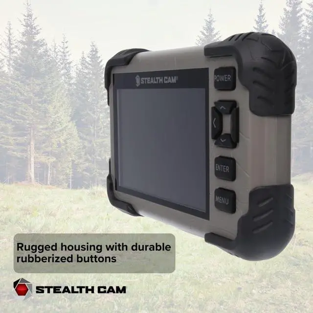 Alt view image 5 of 7 - Stealth Cam Adjustable Multi-Pivot Mounting Post Bundle with Solar Power Panel, SD Card Reader-Viewer with 4.3-Inch LCD Touch Screen, 32GB Memory Card (2-Pack), and 4-In-1 USB Card Reader (6 Items)