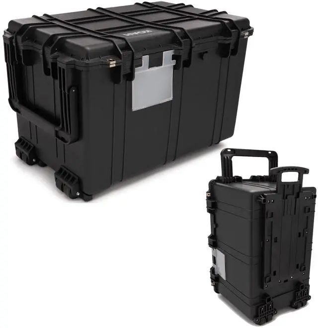 Main image of Koah Weatherproof 32" XXXL Roller Hard Case with Customizable Foam and Retractable Handle - 130 Liters Durable Protection for Equipment (32"x20"x20" Exterior, 28"x18"x16" Interior, Black)