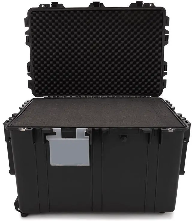 Alt view image 2 of 6 - Koah Weatherproof 32" XXXL Roller Hard Case with Customizable Foam and Retractable Handle - 130 Liters Durable Protection for Equipment (32"x20"x20" Exterior, 28"x18"x16" Interior, Black)