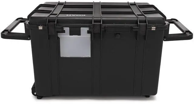 Alt view image 3 of 6 - Koah Weatherproof 32" XXXL Roller Hard Case with Customizable Foam and Retractable Handle - 130 Liters Durable Protection for Equipment (32"x20"x20" Exterior, 28"x18"x16" Interior, Black)