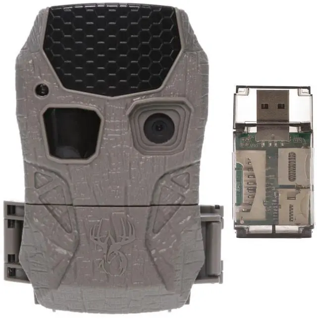 Main image of Wildgame Innovations Kicker 2.0 Lightsout Trail Camera with 18MP Resolution and 720p Video Capture Bundle with All-In-One Card Reader and Memory Card (3 Items)