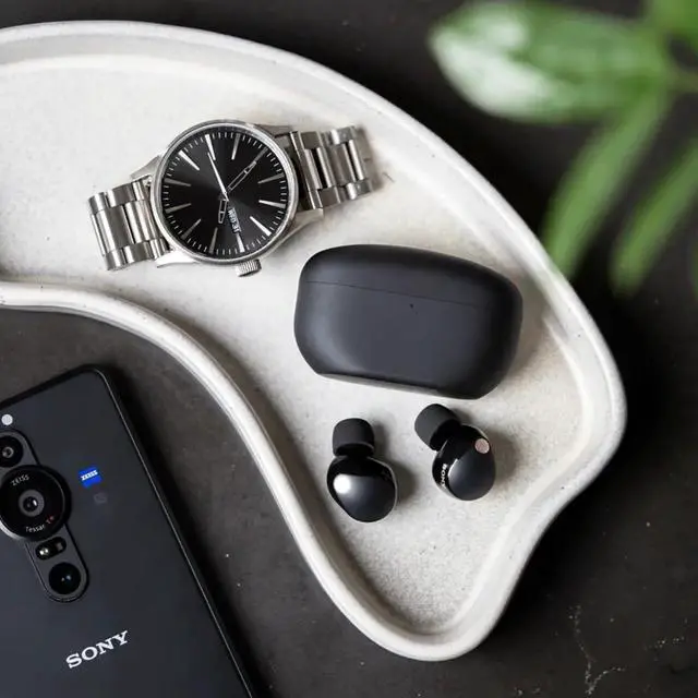 Alt view image 7 of 7 - Sony Replacement Rechargeable Charging Case for WF-1000XM5 Earbuds (Black) Bundle with Silicone Case