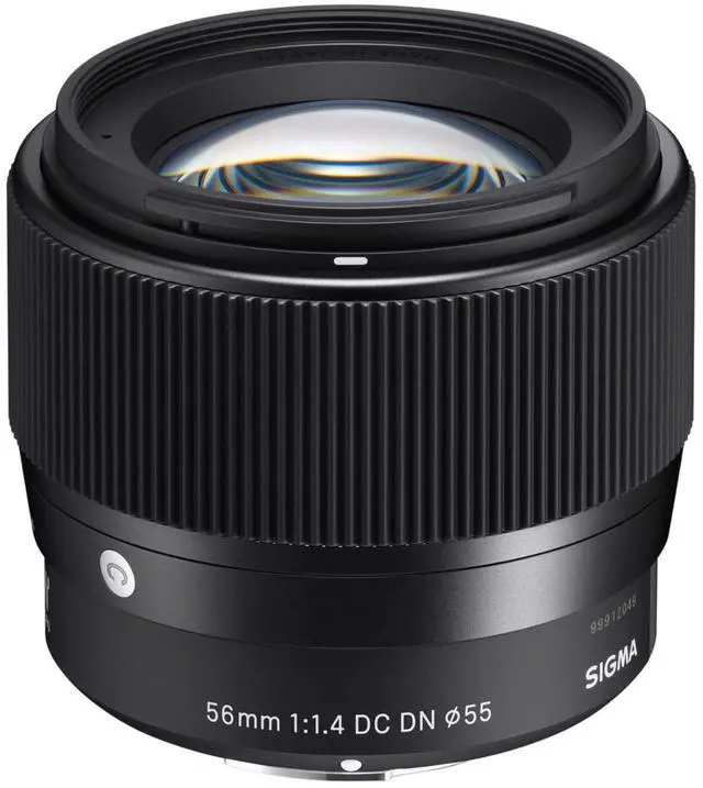 Alt view image 2 of 7 - Sigma 56mm f/1.4 DC DN Contemporary Lens for Sony E Bundle with Extreme PRO Memory Card, Lens Cleaning Pen, Camera Neoprene Lens Pouch and 5-Piece Digital Camera Cleaning and Accessory Kit (5 Items)