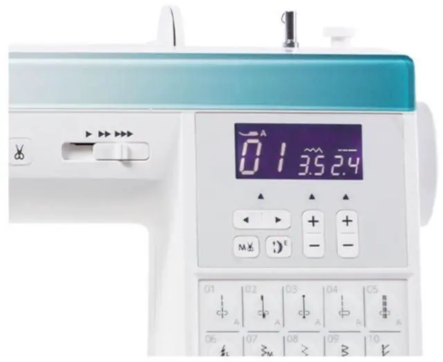 Alt view image 3 of 7 - Janome Sewist 780DC Computerized Sewing Machine Bundle: 80/12 Built-In Stitches 3 Buttonholes 50 Clear Bobbins and Universal Needles