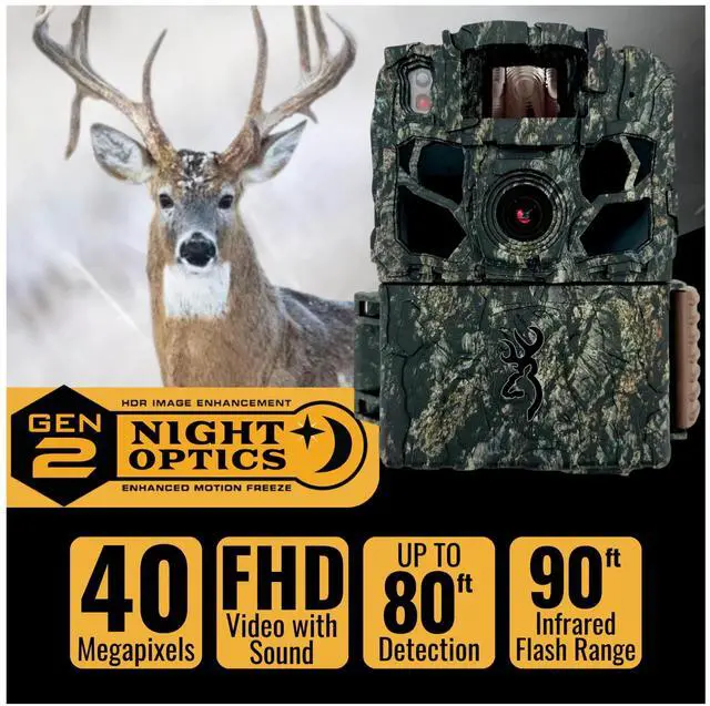Alt view image 4 of 7 - Browning Trail Cameras - Dark Ops FHDR40 with 32GB Memory Card and Card Reader (3 items)