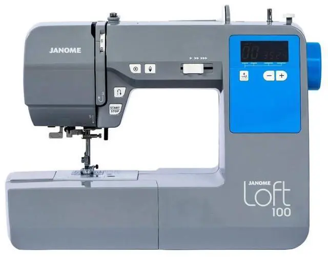 Alt view image 2 of 7 - Janome Loft 100 Computerized Sewing Machine with 100 Stitches Bundle with Needles and Plastic Bobbins (16 Items)