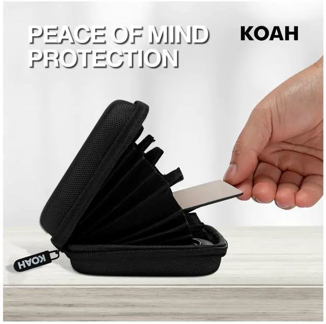 Alt view image 6 of 7 - Koah Hard Shell Camera Filter Case - Lens Filter Case for 8 Filters - Protective Photography Filters Case Organizer with Inner Padded Design - Small Holder for Multiple 58mm 67mm 72mm 77mm 82mm 95mm