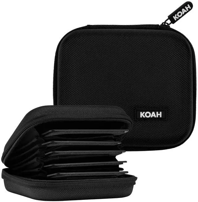 Alt view image 2 of 7 - Koah Hard Shell Camera Filter Case - Lens Filter Case for 8 Filters - Protective Photography Filters Case Organizer with Inner Padded Design - Small Holder for Multiple 58mm 67mm 72mm 77mm 82mm 95mm