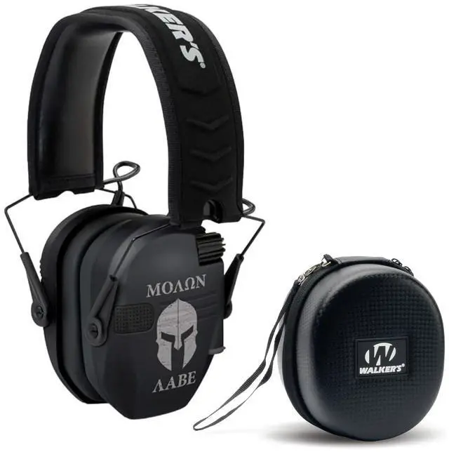 Main image of Walker's Razor Omnidirectional Molon Ear Muffs with Protection Case Bundle