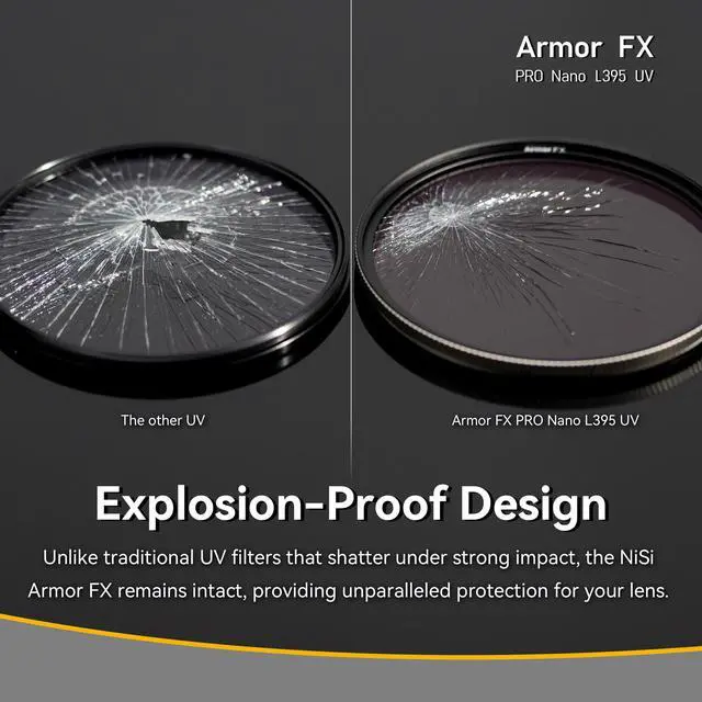 Alt view image 8 of 12 - NiSi NiSi 67mm Armor FX PRO Nano L395 UV Protection Filter #NIR-AFXUV-67