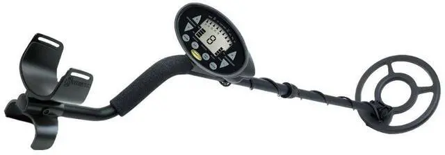 Alt view image 2 of 6 - Bounty Hunter Discovery 2200 Metal Detector with Four-Tone Audio Feedback, 9-Segment Target Identification, and 8-Inch Interchangeable Waterproof Coil (Black)