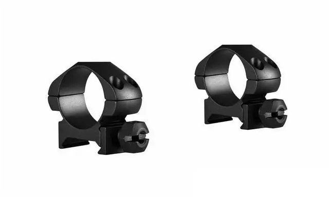 Alt view image 3 of 3 - Hawke Sport Optics Precision Steel 1-inch Riflescope Rings 2-Piece Set for Weaver Rail (Low Height)