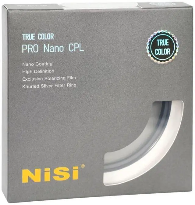 Alt view image 2 of 7 - NiSi True Color Pro Nano CPL Circular Polarizing Filter with Aluminum Construction, Cine Seal Technology, and Pro Nano Coating (86mm)