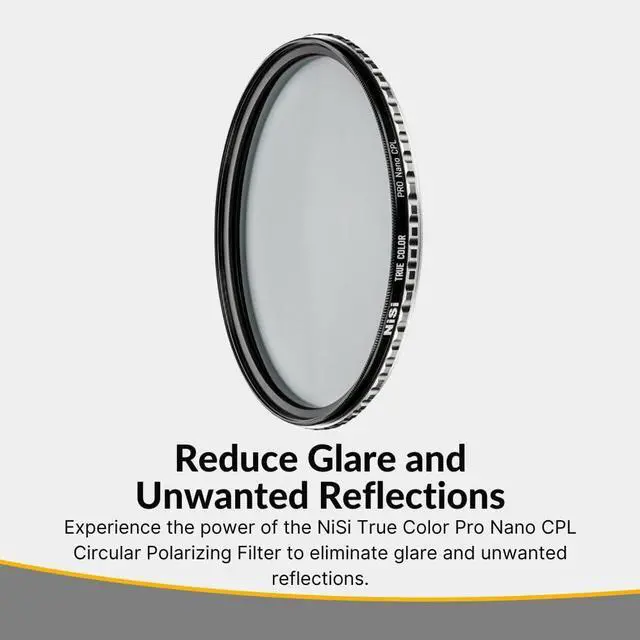 Alt view image 2 of 7 - NiSi 95mm True Color Pro Nano CPL Circular Polarizing Filter Bundle with Hard-Shell Filter Case and Microfiber Cleaning Cloth (3 Items)