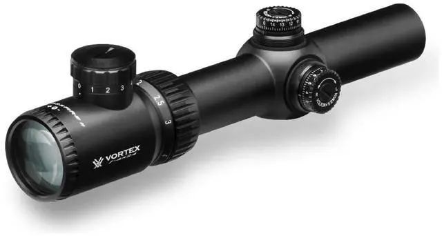 Alt view image 2 of 7 - Vortex Optics Crossfire II 1-4x24 Second Focal Plane Riflescope - V-Brite Illuminated Reticle (MOA) , black