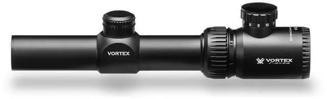 Alt view image 4 of 7 - Vortex Optics Crossfire II 1-4x24 Second Focal Plane Riflescope - V-Brite Illuminated Reticle (MOA) , black