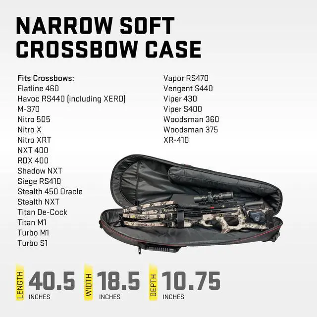 Alt view image 4 of 7 - TenPoint Blazer Soft Crossbow Case with Backpack Straps, Carries All 2019 TenPoint Bows