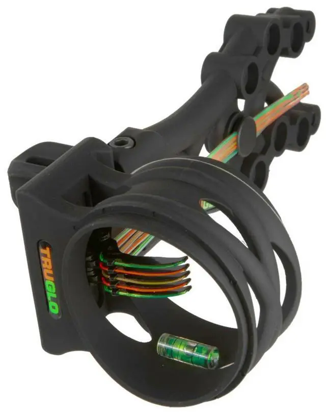 Alt view image 4 of 7 - TruGlo TG5805B Carbon Xtreme 5 Pin .019 Archery Sight