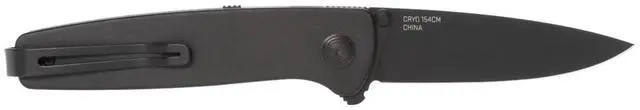 Alt view image 3 of 7 - SOG Twitch III Ambidextrous Folding Knife 6061 Aluminum Handles Cryo Steel Blade (Black)