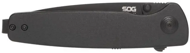 Alt view image 6 of 7 - SOG Twitch III Ambidextrous Folding Knife 6061 Aluminum Handles Cryo Steel Blade (Black)