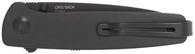 Alt view image 7 of 7 - SOG Twitch III Ambidextrous Folding Knife 6061 Aluminum Handles Cryo Steel Blade (Black)