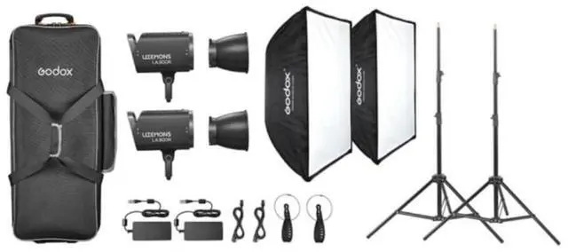 Main image of Godox Litemons LA300R RGB LED Video Light Kit with Smooth App Control and Bowens Mount Compatibility (Black)