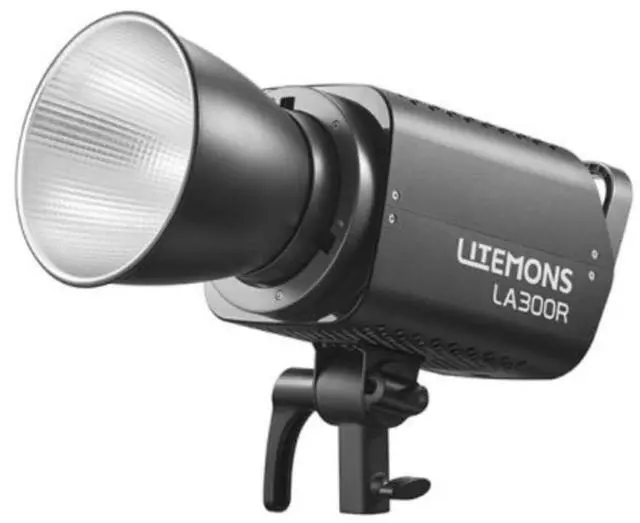 Alt view image 2 of 5 - Godox Litemons LA300R RGB LED Video Light Kit with Smooth App Control and Bowens Mount Compatibility (Black)