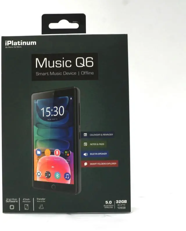 Alt view image 5 of 6 - Samvix iPlatinum Q6 Kosher 32GB MP3 Player with Built-in Camera (No Video, Radio or Wifi)