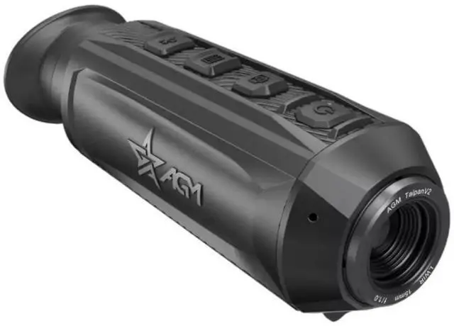 Alt view image 3 of 7 - AGM TaipanV2 15-384 Thermal Monocular with F1.0 Aperture Optics, 50Hz Refresh Speed, and 16GB Memory (Black)