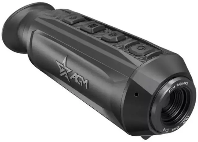 Alt view image 2 of 7 - AGM TaipanV2 15-384 Thermal Monocular with F1.0 Aperture Optics, 50Hz Refresh Speed, and 16GB Memory (Black)