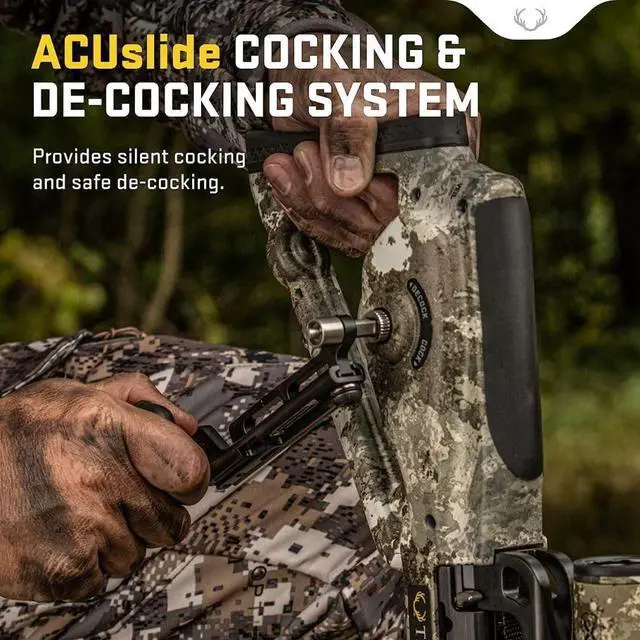 Alt view image 6 of 7 - TenPoint Siege 425 Ultra-Compact Crossbow with Reverse-Draw Design, Scope Struts, 100-Yard RangeMaster, and S1 Trigger (Vektra)