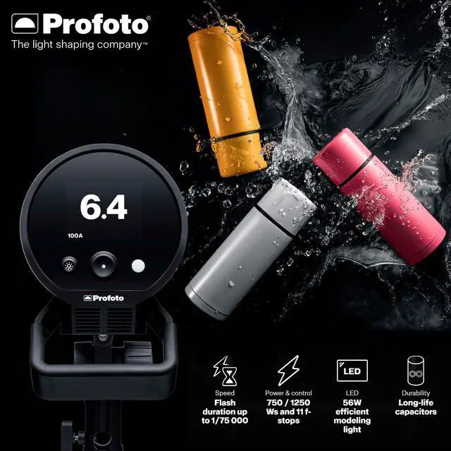 Alt view image 4 of 7 - Profoto Pro-D3 1250W Industrial-Grade Monolight Bundle with Profoto Softbox 3-Feet Octa Silver, Profoto Connect Pro for Canon, and Profoto Softgrid 3-Feet Octa (4 Items)