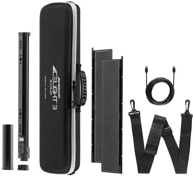 Alt view image 8 of 14 - Westcott Ice Light 3 22W Bi-Color Portable LED Light with Battery Grip #4952