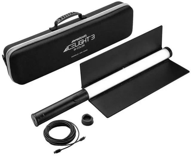Alt view image 9 of 14 - Westcott Ice Light 3 22W Bi-Color Portable LED Light with Battery Grip #4952