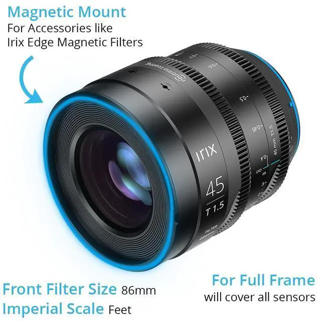 Alt view image 7 of 9 - IRIX 45mm T1.5 Cine Lens for Sony E, Feet