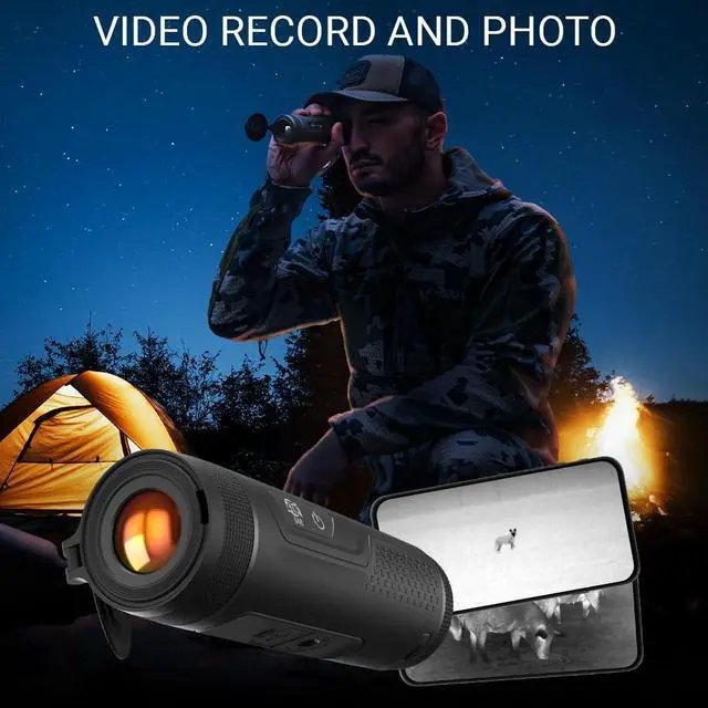 Alt view image 4 of 6 - ATN BlazeTrek 625 Thermal Monocular with 5 Color Palettes, 16GB Storage, Lightweight Design, and Long-Lasting Battery (Black)