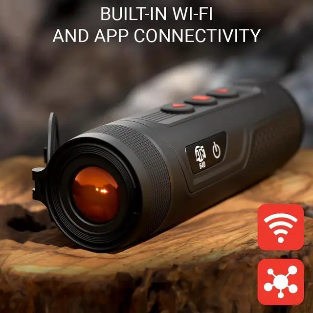 Alt view image 3 of 6 - ATN BlazeTrek 625 Thermal Monocular with 5 Color Palettes, 16GB Storage, Lightweight Design, and Long-Lasting Battery (Black)